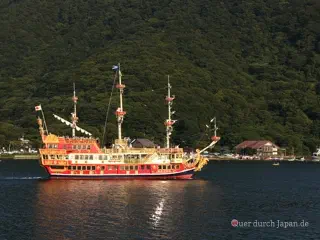 Pirate ship on Lake Ashi